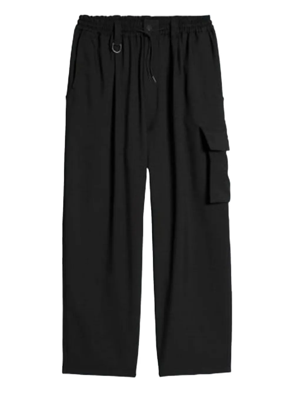 Y-3 elasticated-waist cargo pants - Schwarz