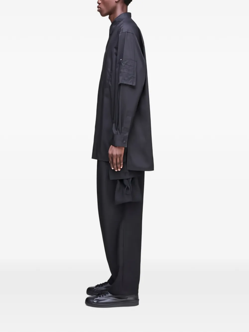Y-3 Broek met elastische taille Zwart
