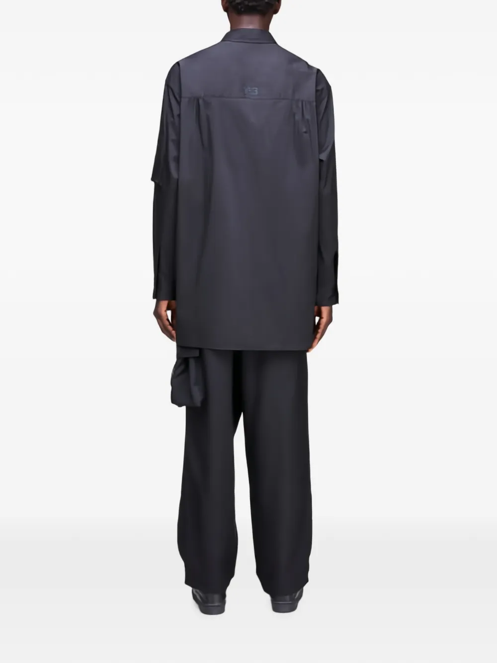 Y-3 Broek met elastische taille Zwart