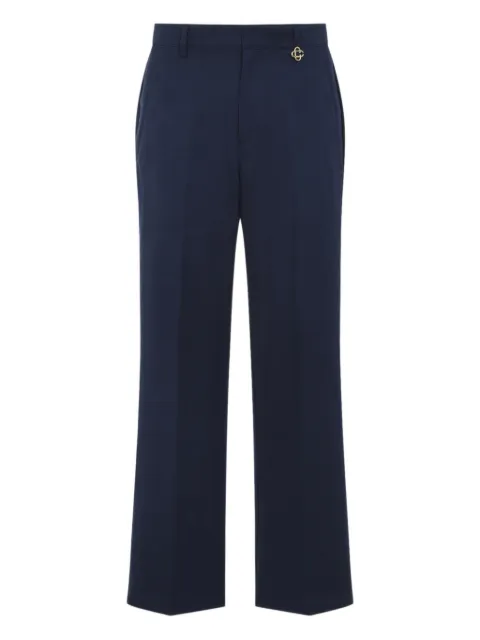 Casablanca monogram-pattern charm-detail trousers