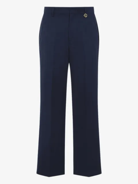 Casablanca monogram-pattern charm-detail trousers
