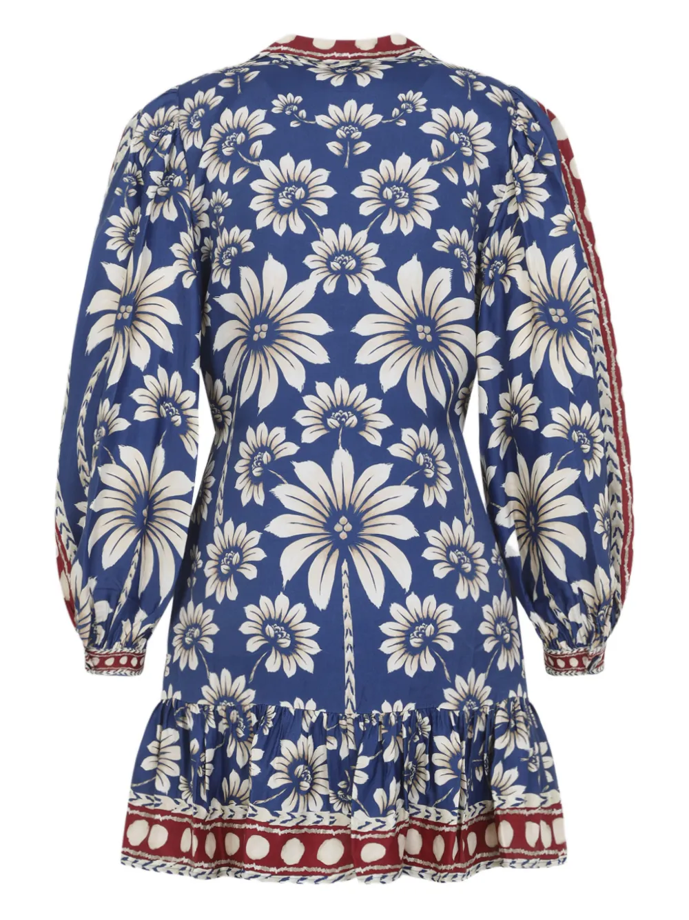 FARM Rio floral button dress - Blauw