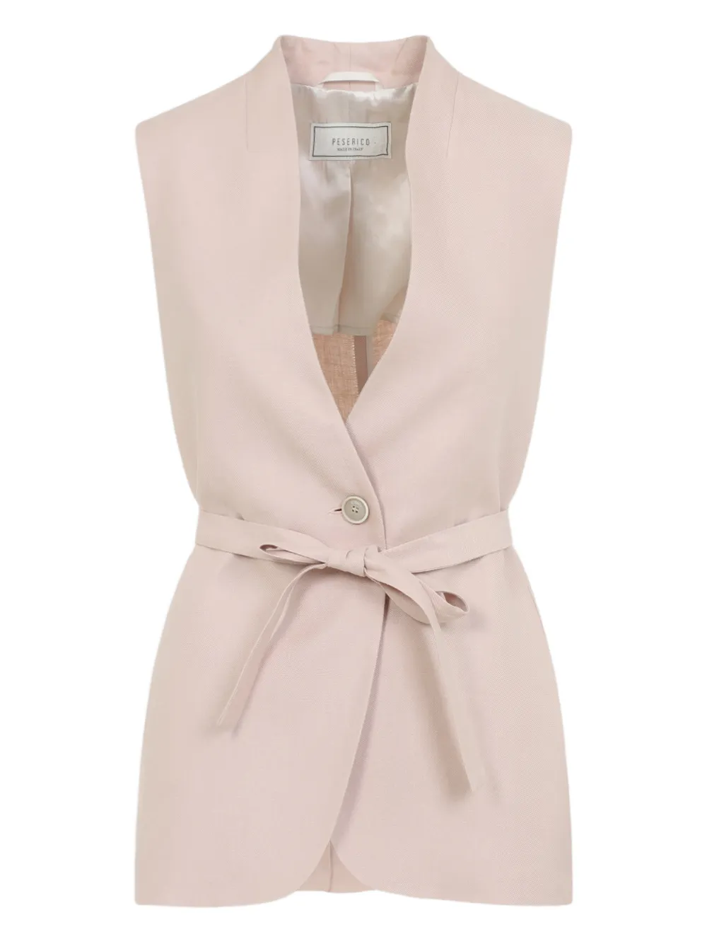 Peserico belt-detail waistcoat - Toni neutri