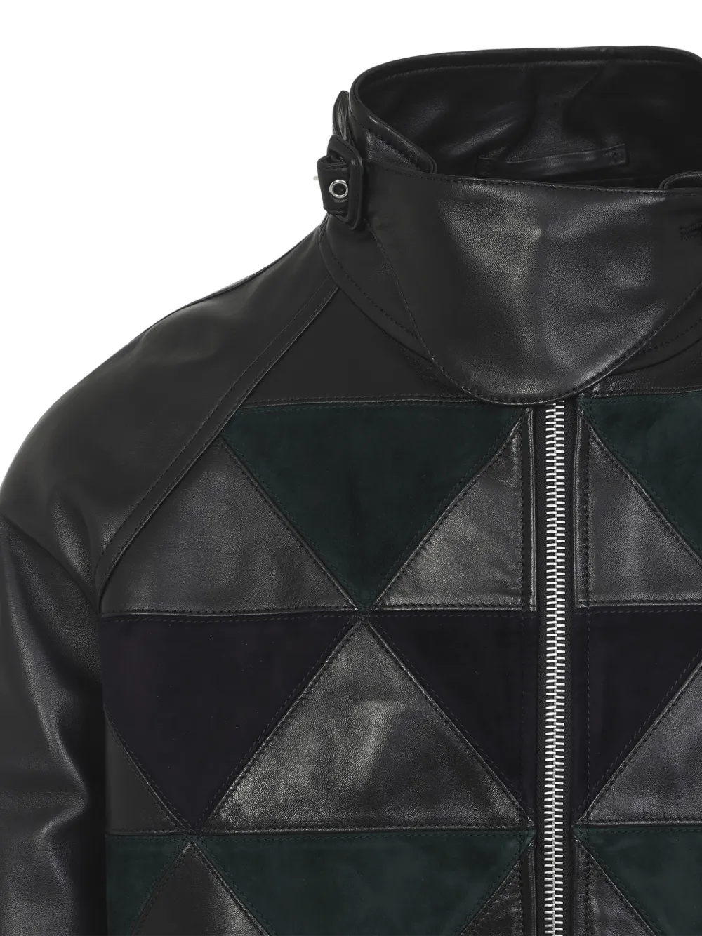  Lanvin Chaqueta Con Panel Geométrico - Negro 