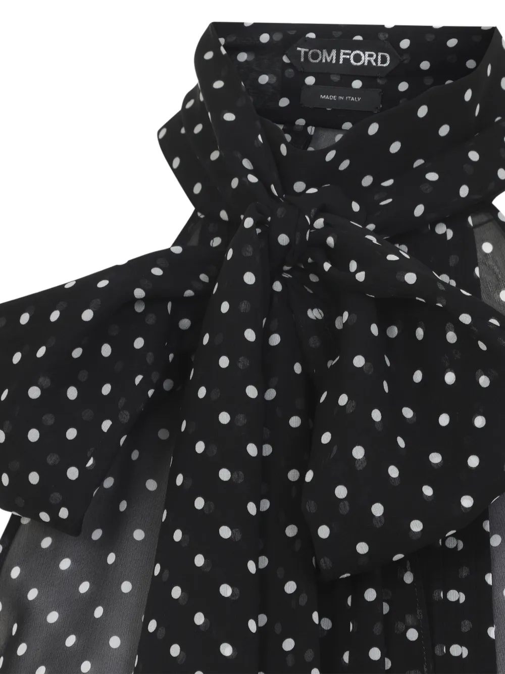 TOM FORD Shirt met stippen Zwart