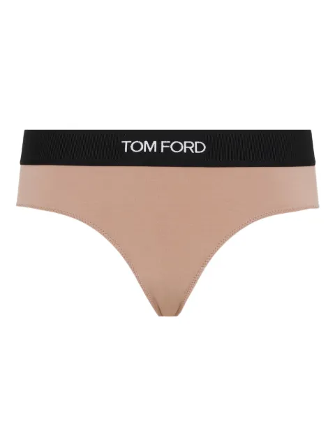 TOM FORD logo-lettering thongs