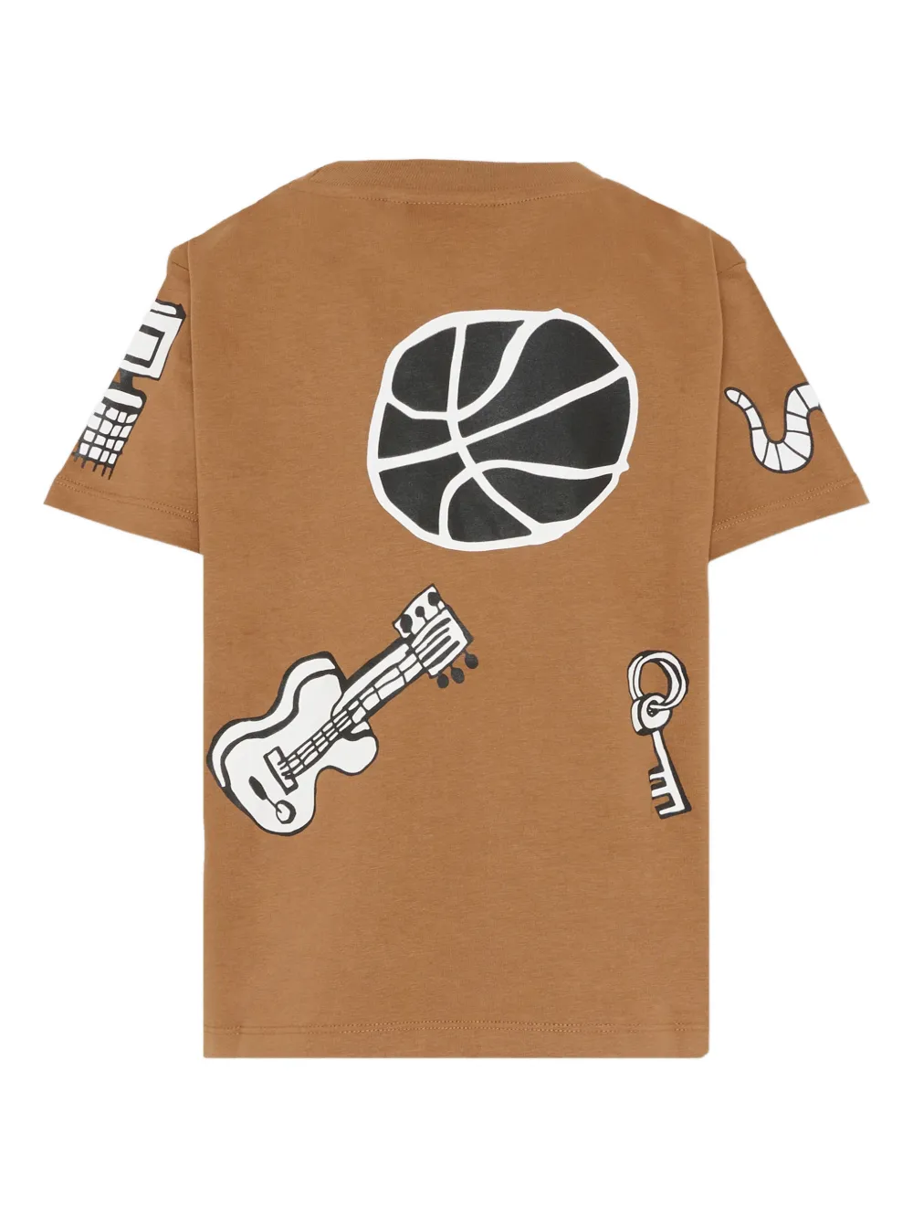 Molo Rodney T-shirt met print en korte mouwen Bruin