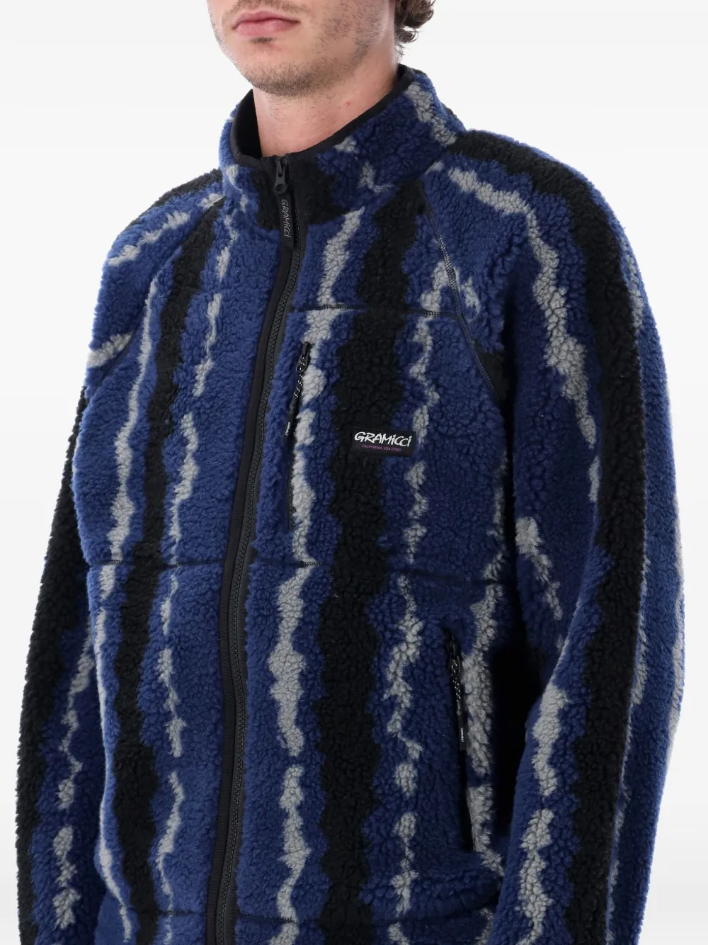  Gramicci Ripple Sherpa Jacket - Blue 