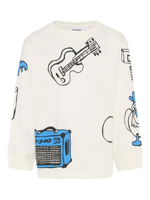 Molo Rube long-sleeve graphic-print T-shirt