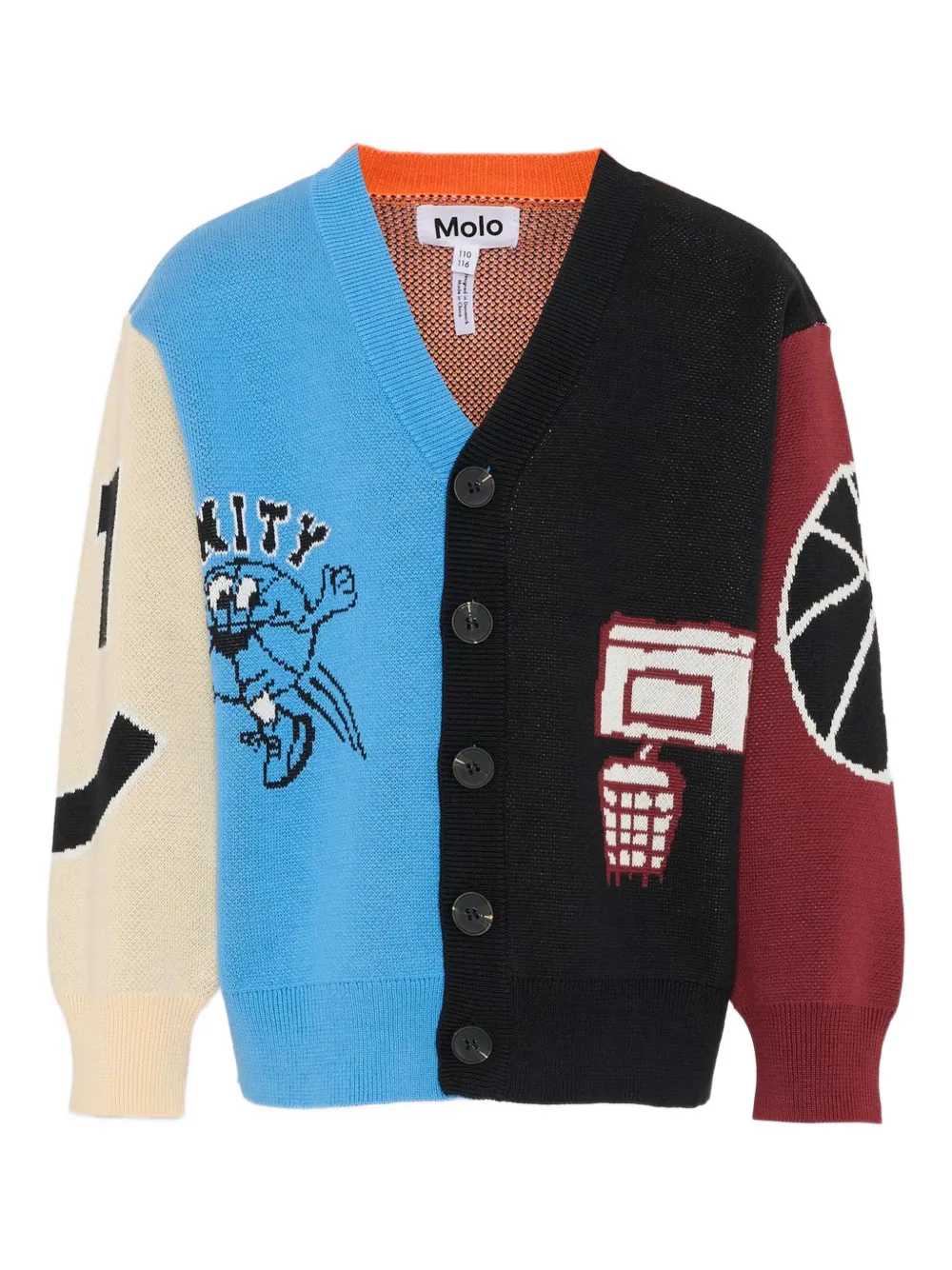 Molo Burt cartoon cardigan - Blue