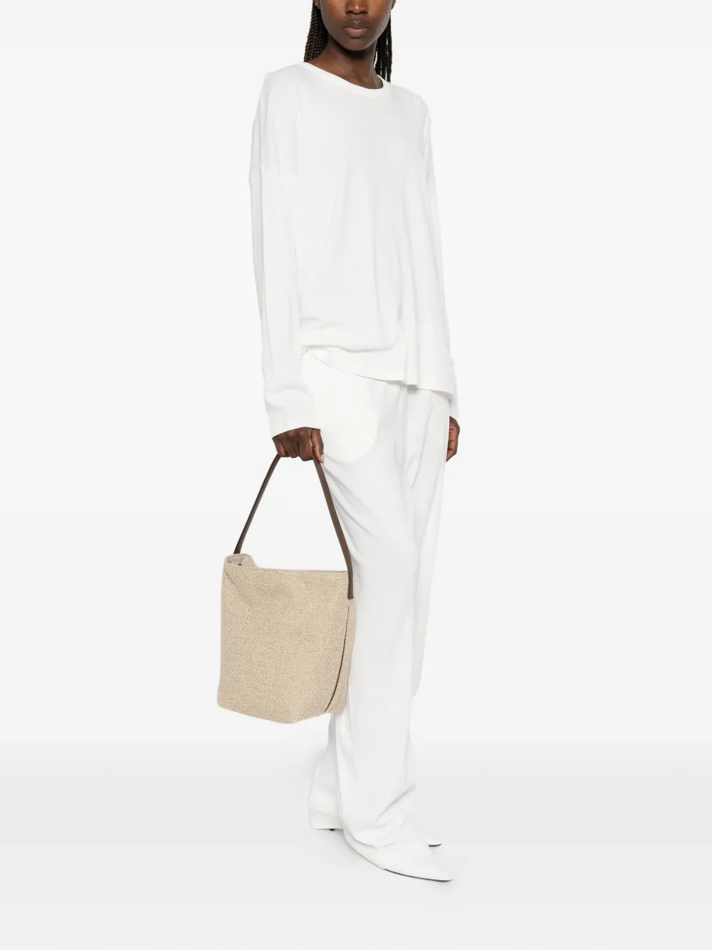 The Row Medium N S Park canvas shopper Beige