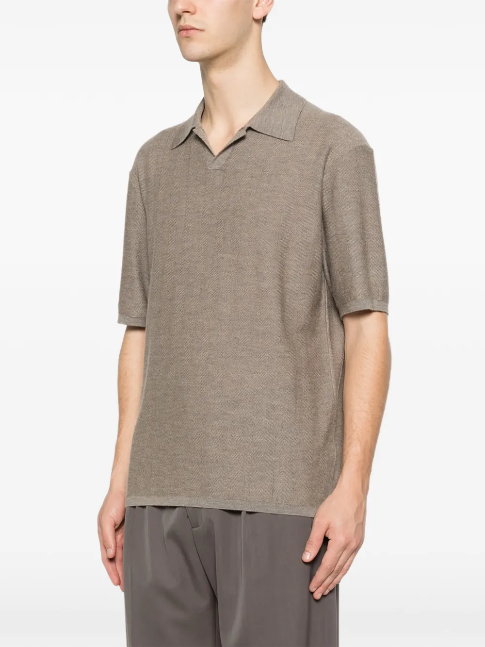 The Row Morand kasjmier T-shirt Bruin