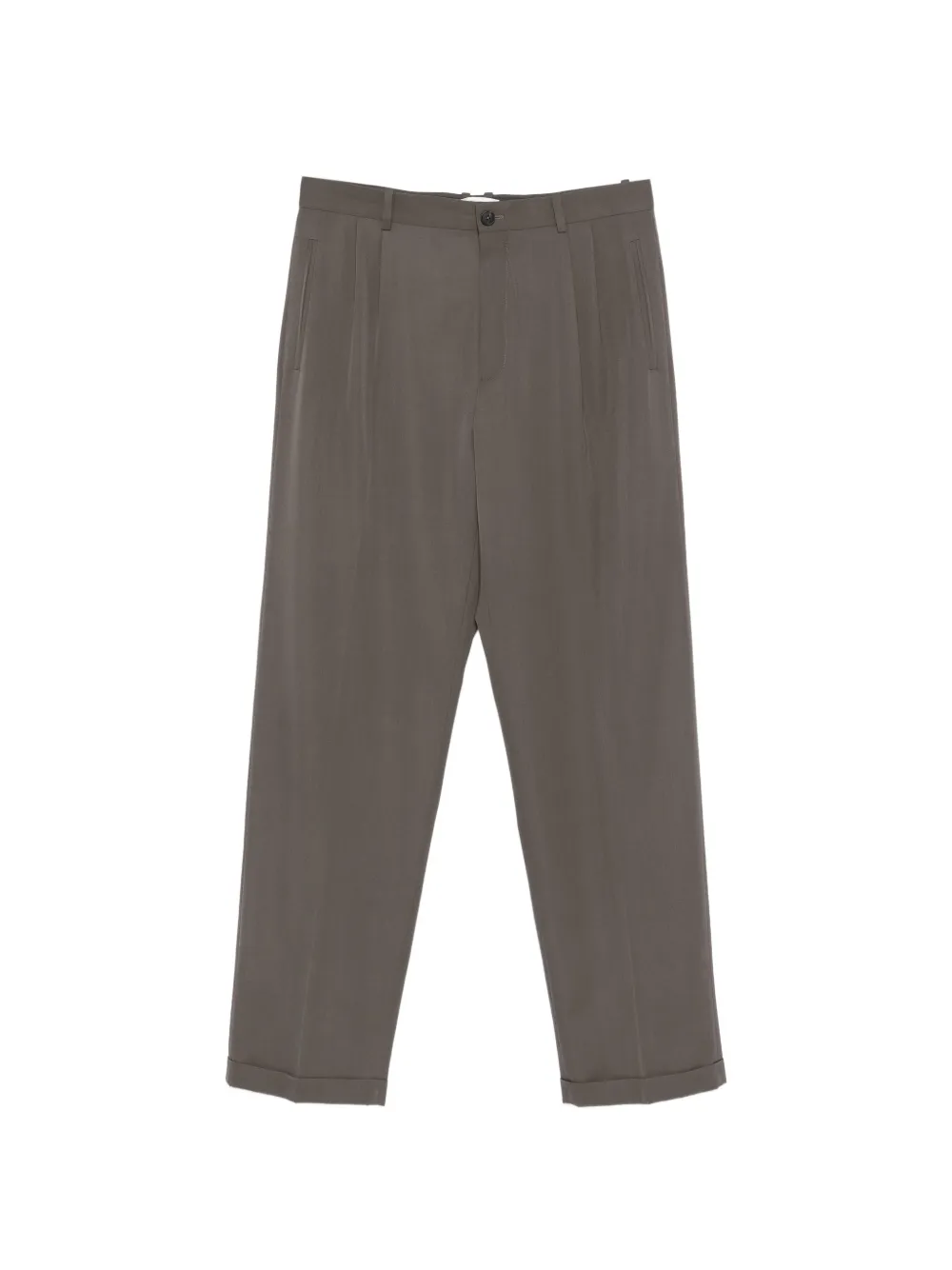 The Row Tosca pleated wool trousers - Marrone