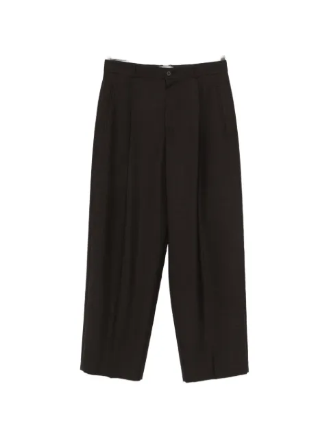 The Row sheep wool pleated trousers