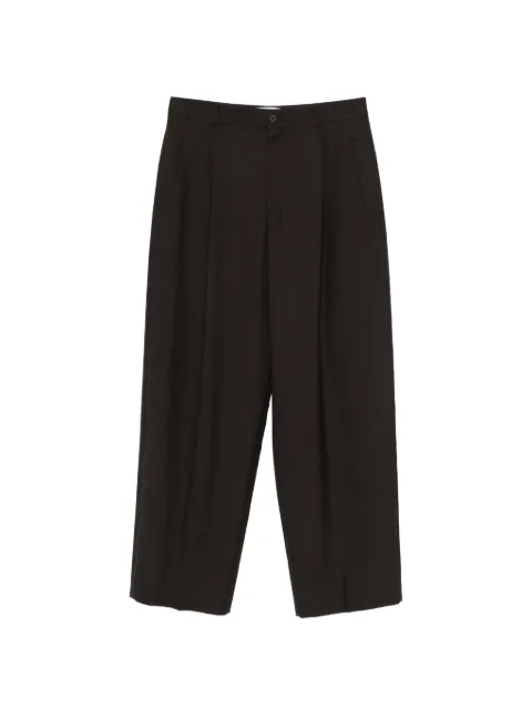 The Row sheep wool pleated trousers