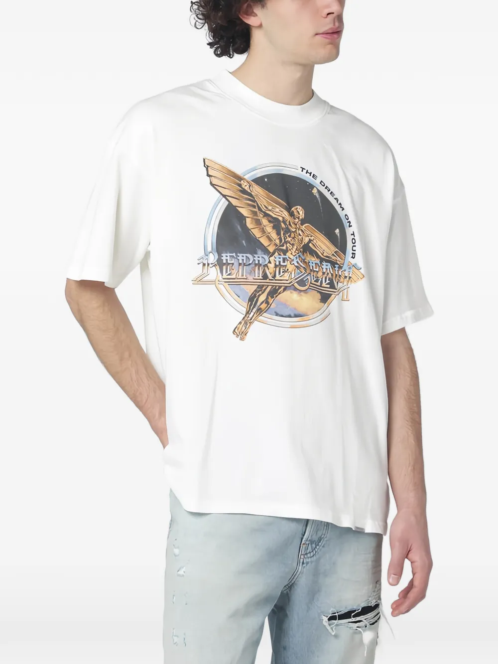 Represent T-shirt Golden Tour - Bianco