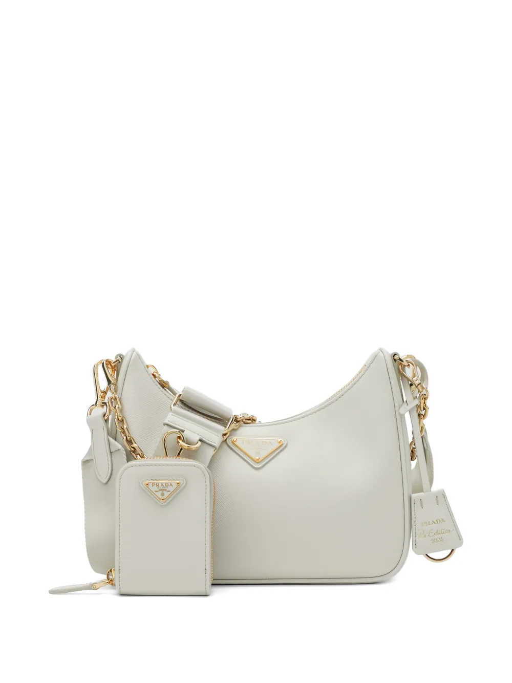 Prada Borsa a spalla Re-Edition 2005 - Toni neutri