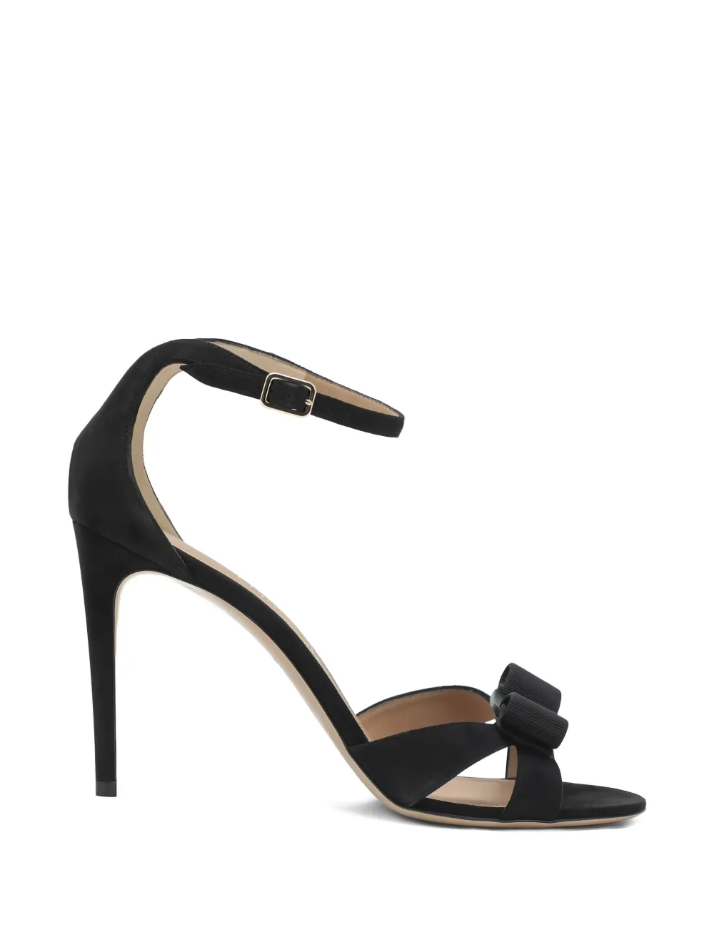 Ferragamo ribbon-detail sandals Zwart