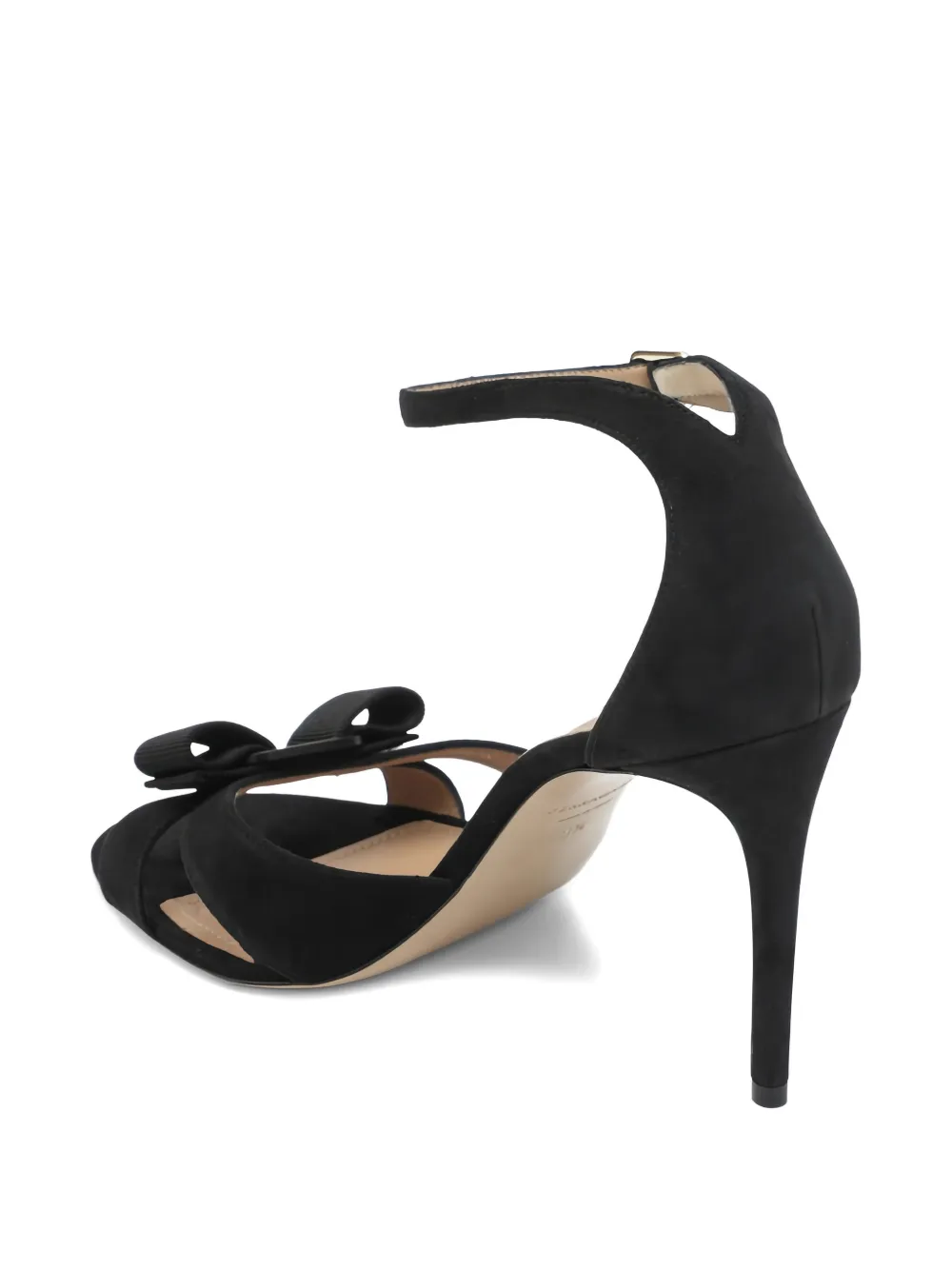 Ferragamo ribbon-detail sandals Zwart