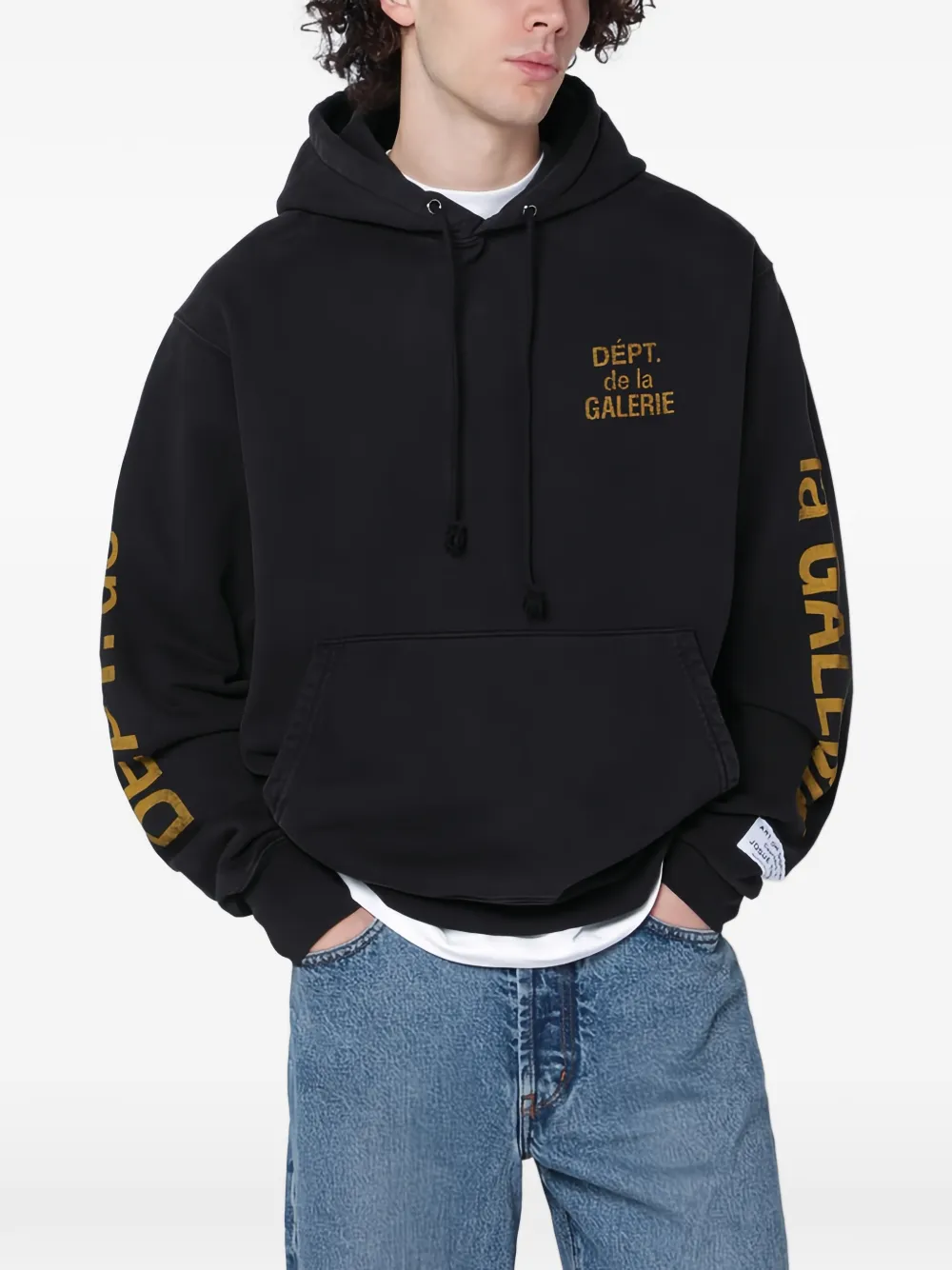 GALLERY DEPT. logo-print hoodie - Nero