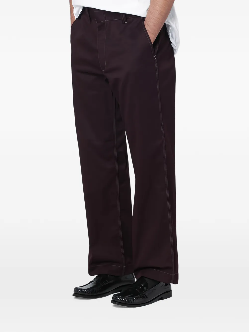  Needles Cotton-blend Trousers - Purple 