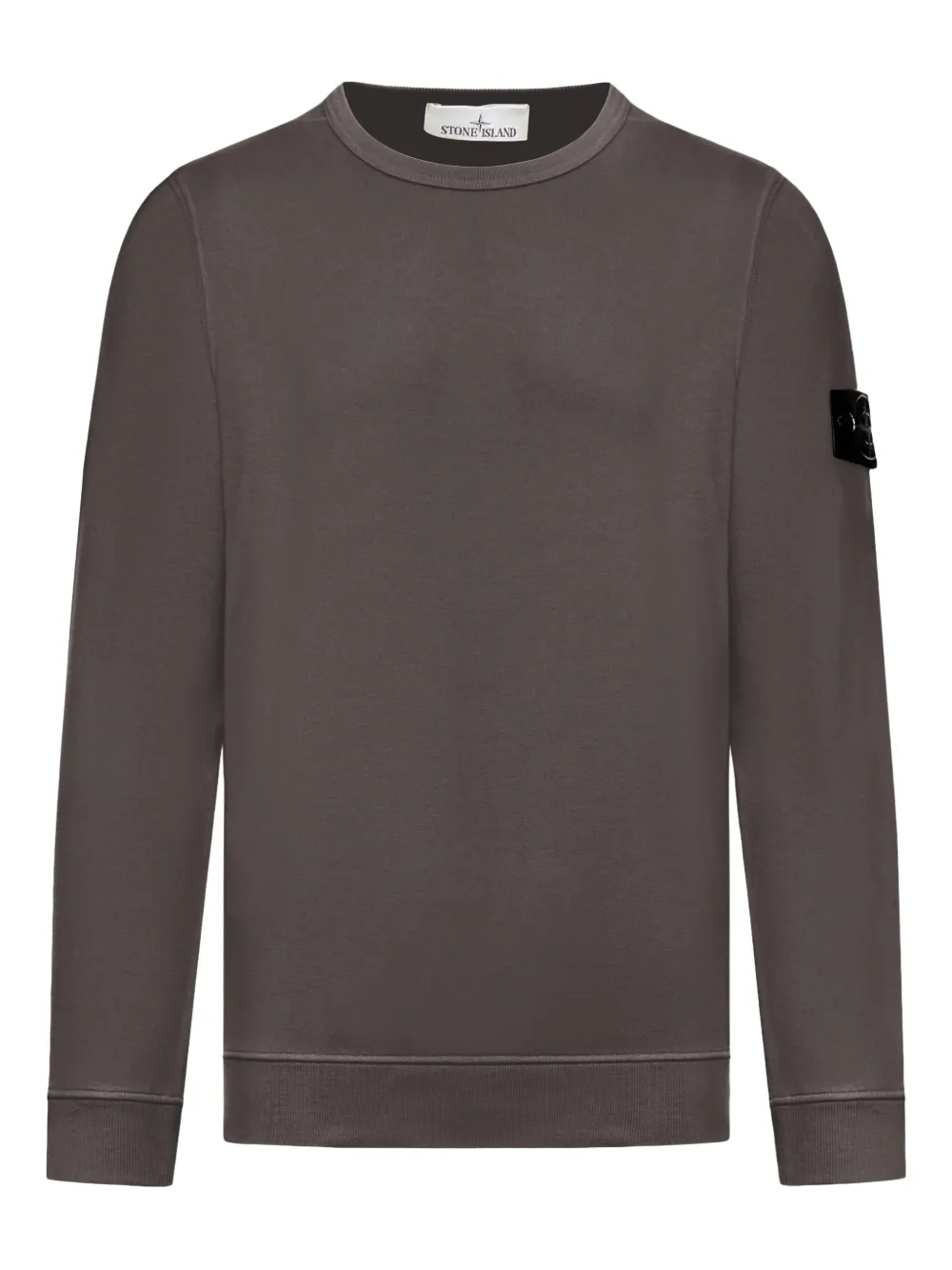 Stone Island compass logo long-sleeve sweatshirt - Grigio