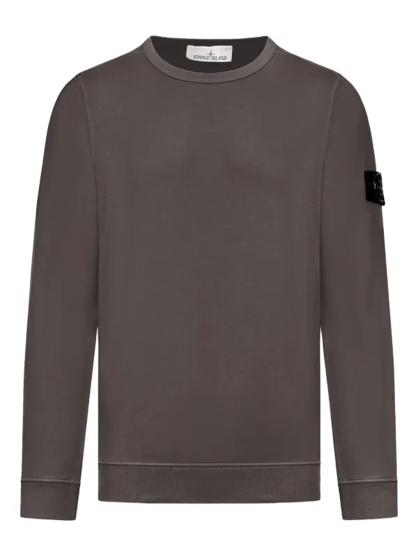 新品 Stone  コンパスロゴ スウェットシャツ Stone Island コンパスロゴ スウェットシャツ | グレー | FARFETCH JP