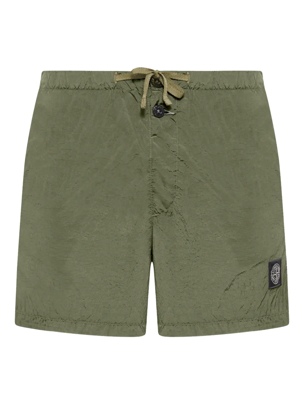 Stone Island drawstring patch shorts - Verde