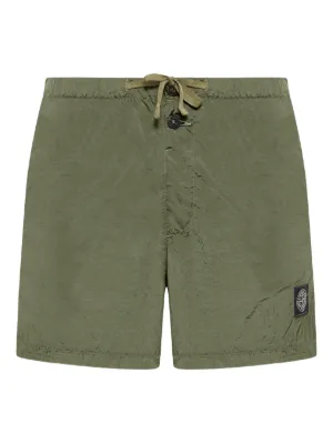 Stone Island コンパスバッジ ショートパンツ | グリーン | FARFETCH JP