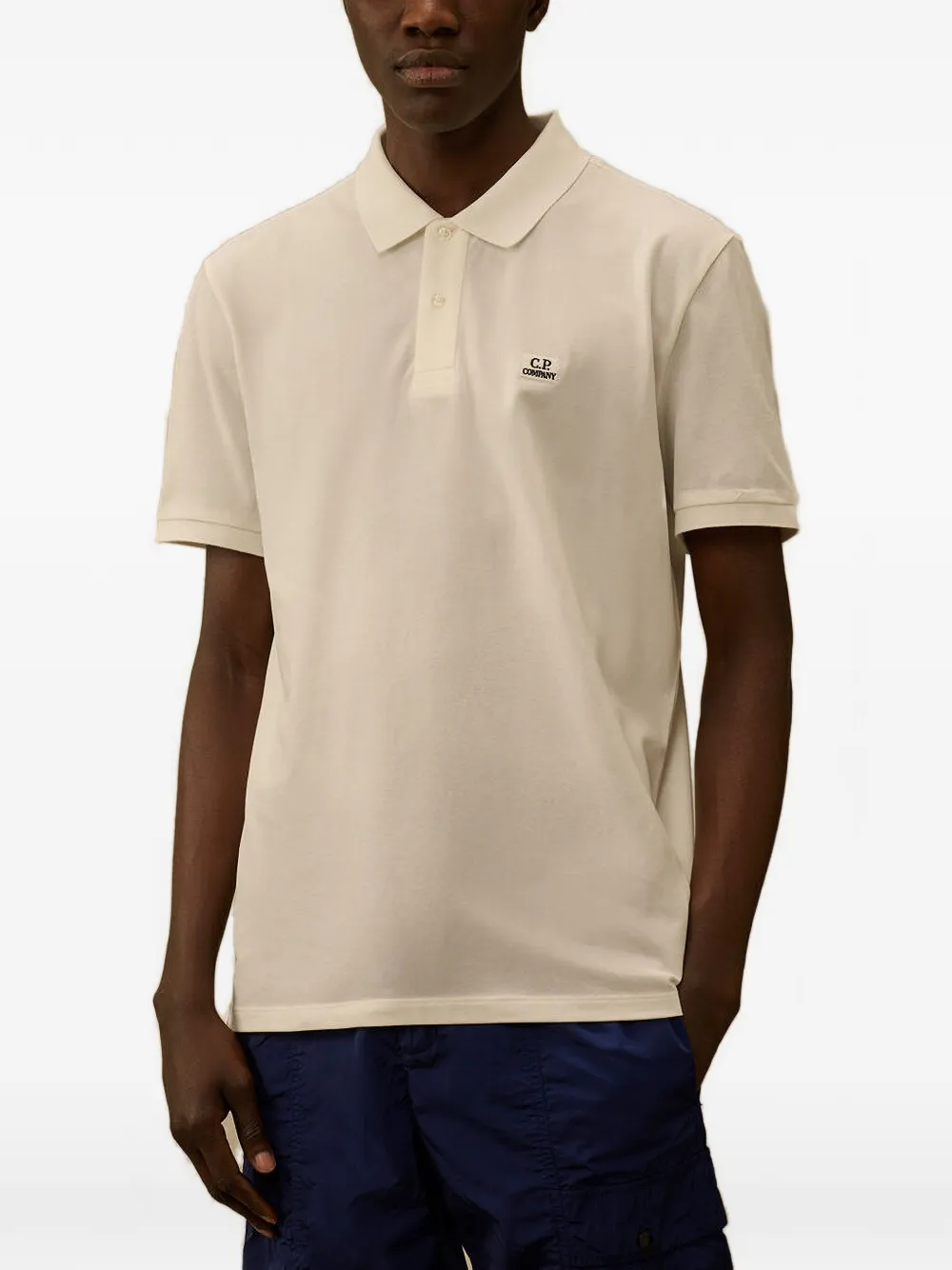 C.P. Company Poloshirt met logo Wit
