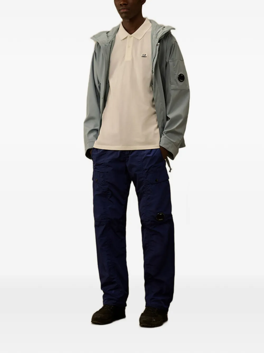 C.P. Company Poloshirt met logo Wit