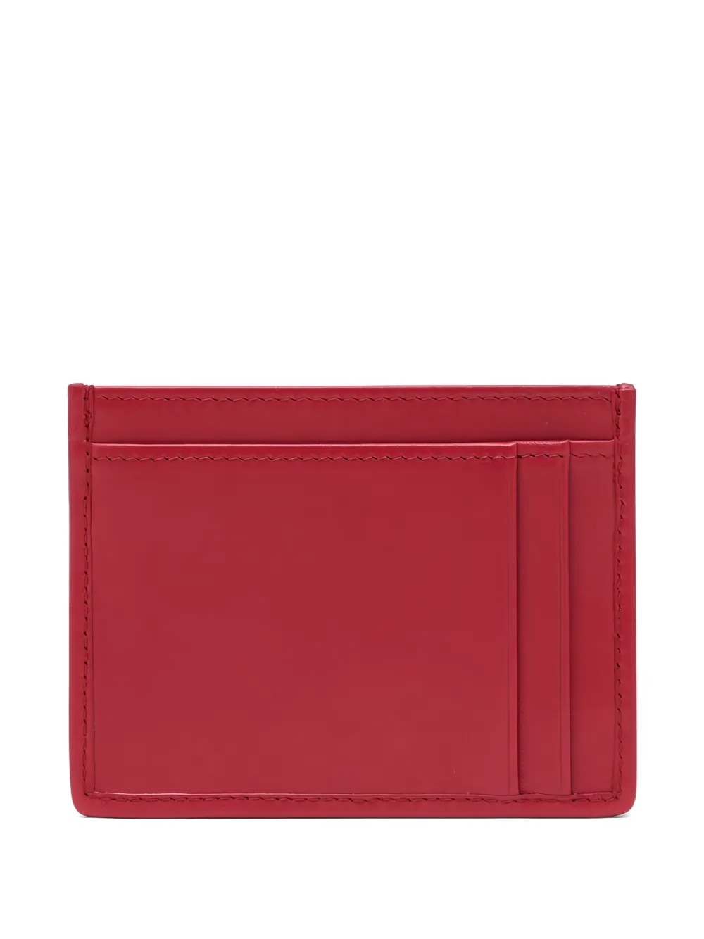 Miu Miu Gevoerde pasjeshouder met logo - Rood