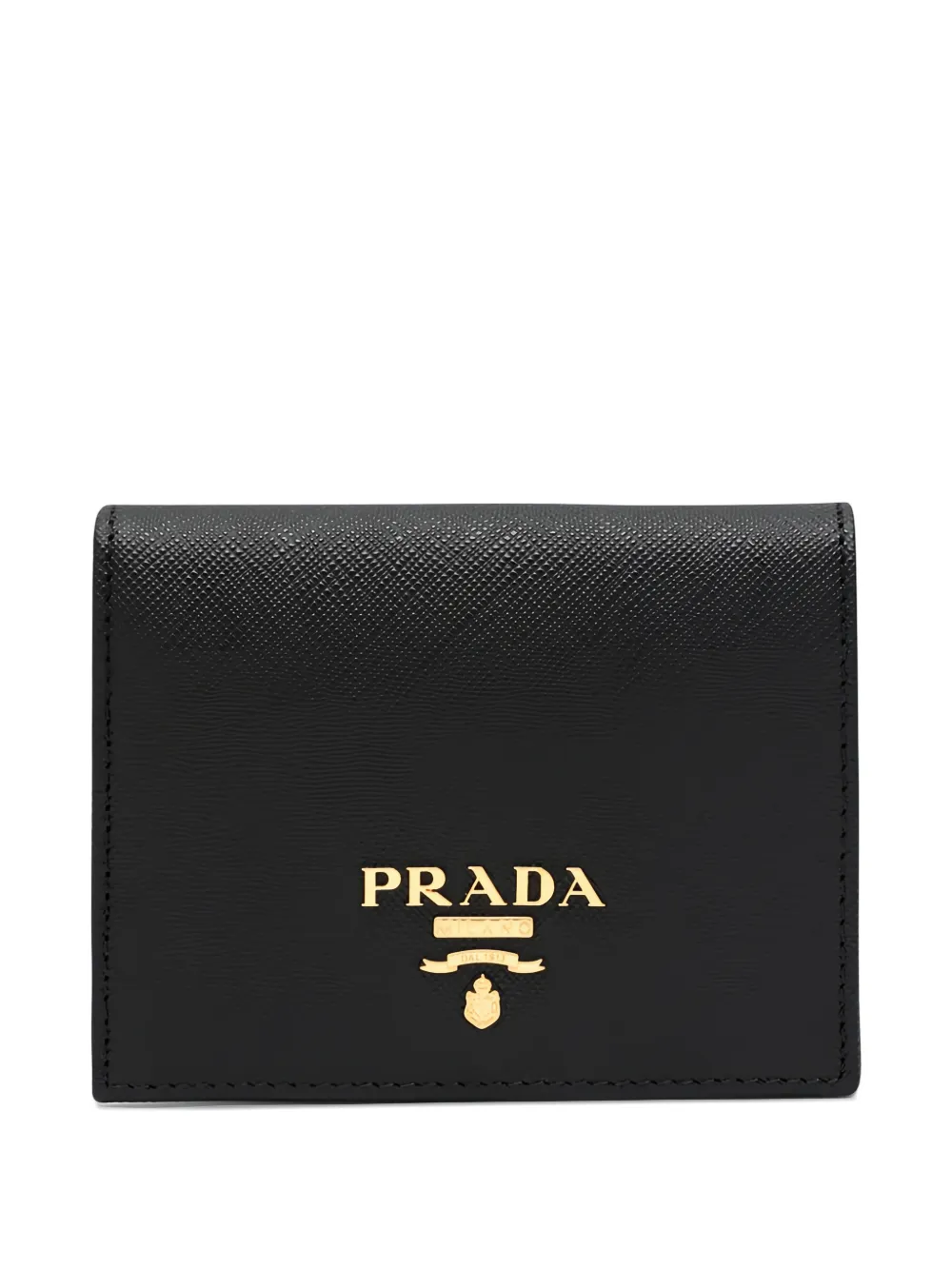 Prada small Saffiano leather wallet - Nero