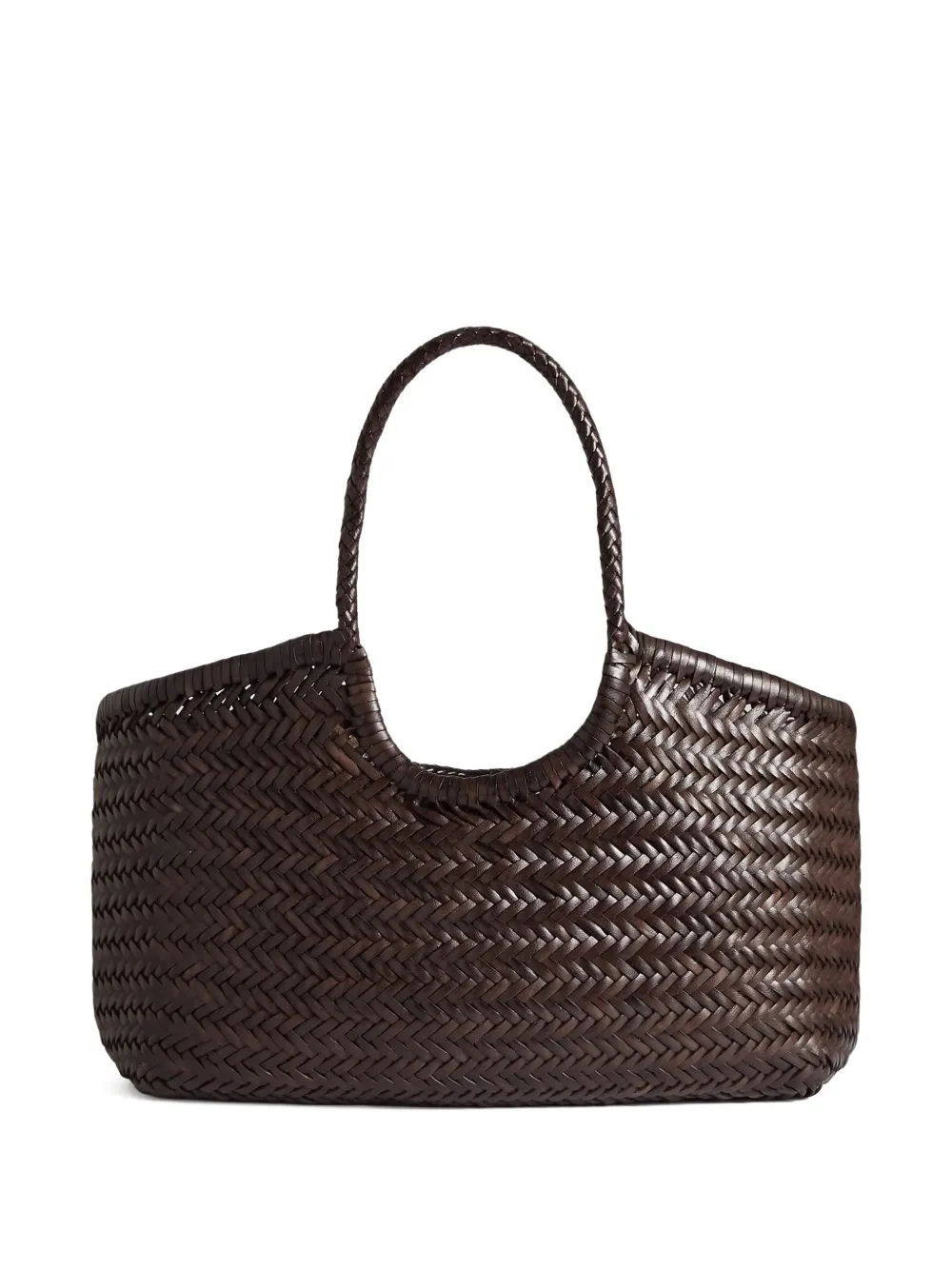 DRAGON DIFFUSION Big Nantucket handwoven big tote bag - Bruin