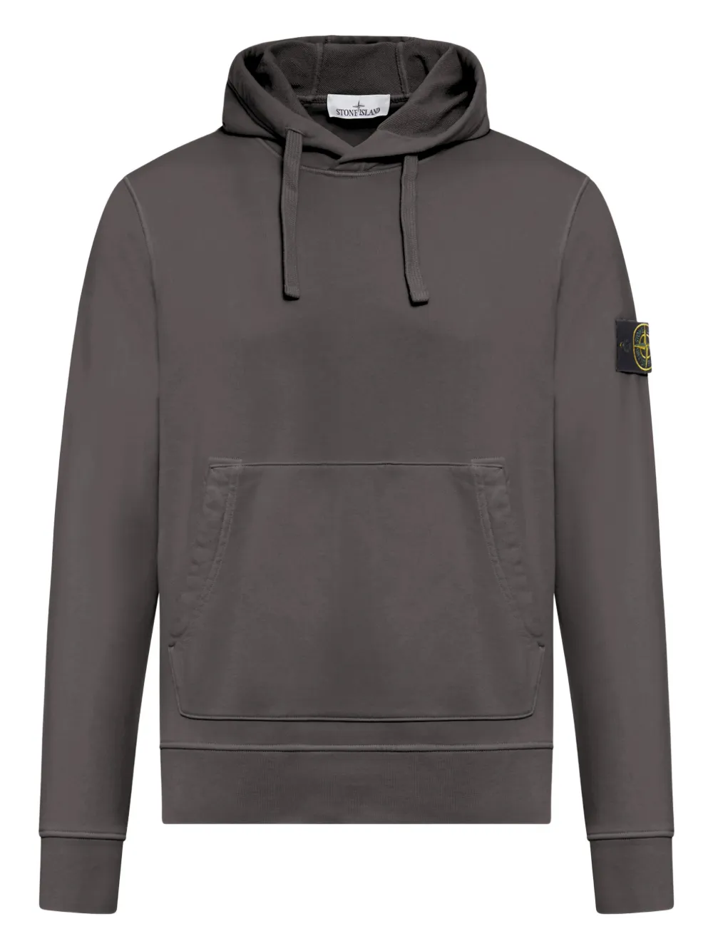 Stone Island drawstring kangaroo-pocket hoodie - Grey