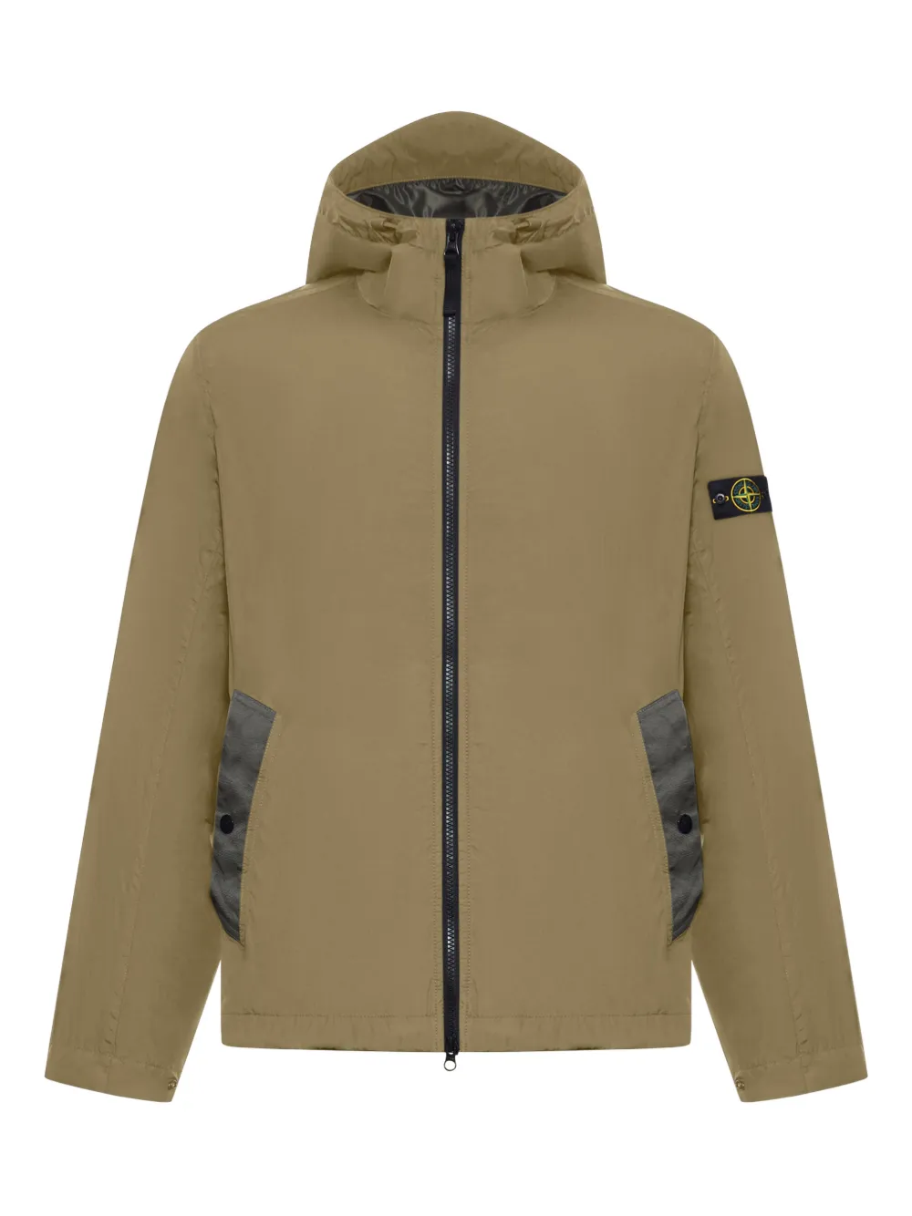 Stone Island hooded zip-up jacket - Toni neutri