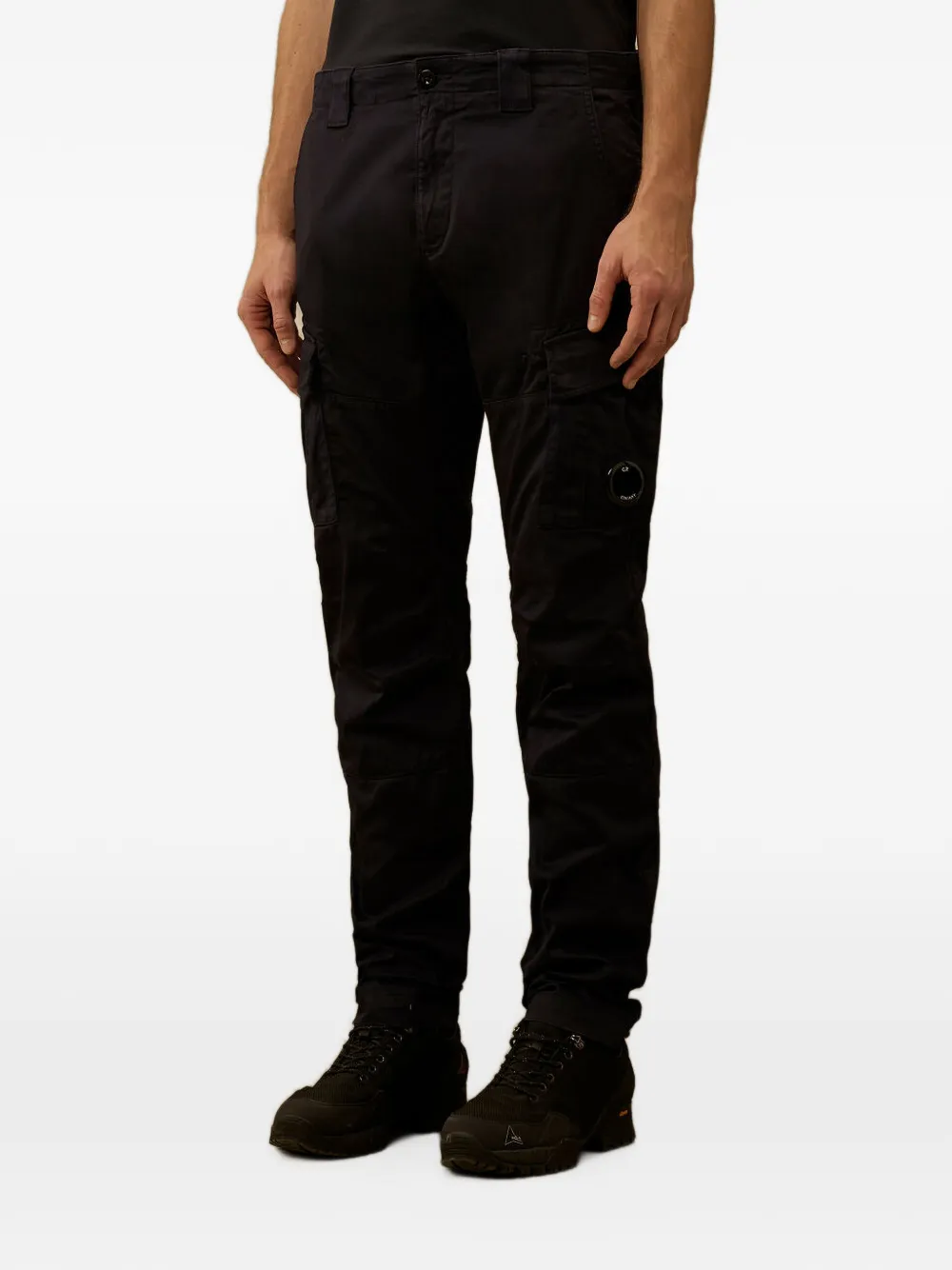 C.P. Company Katoenen broek met zak Blauw