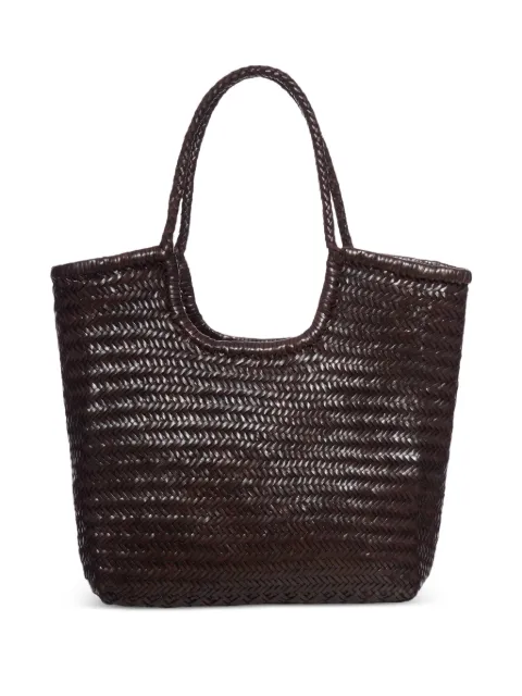 DRAGON DIFFUSION NS Diagonal Triple Jump handwoven tote bag