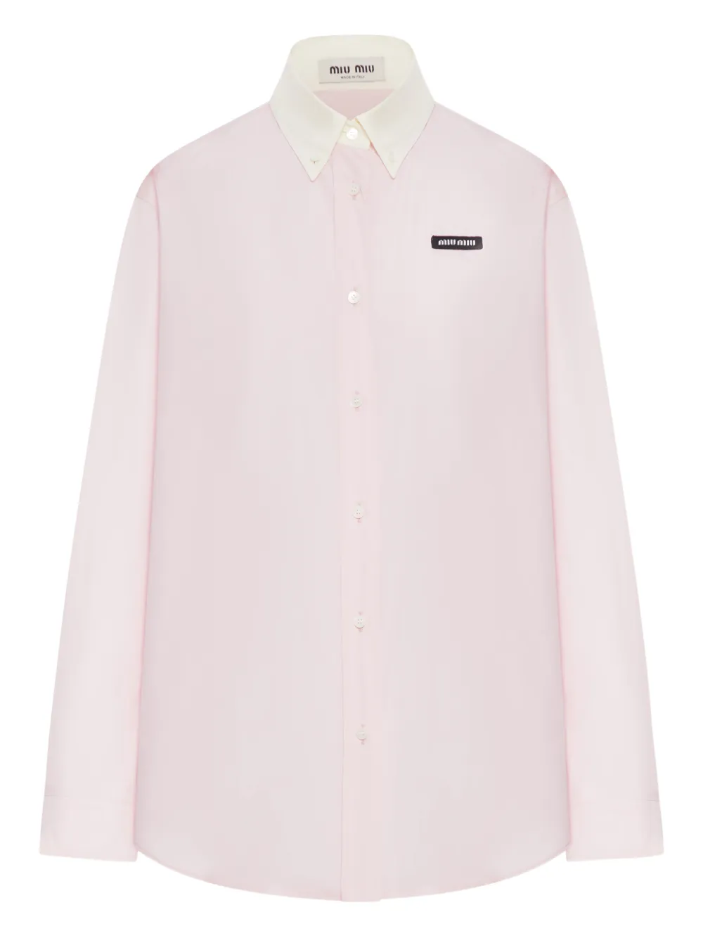 Miu Miu collar cotton shirt - Rosa