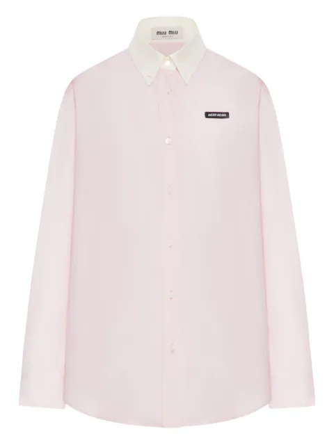 Miu Miu collar cotton shirt