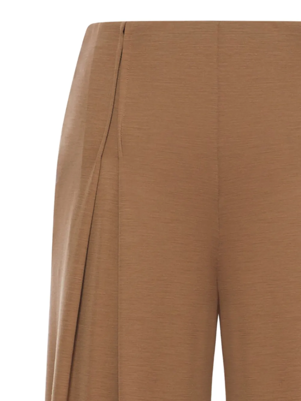 Max Mara Wollen palazzo plooibroek Bruin
