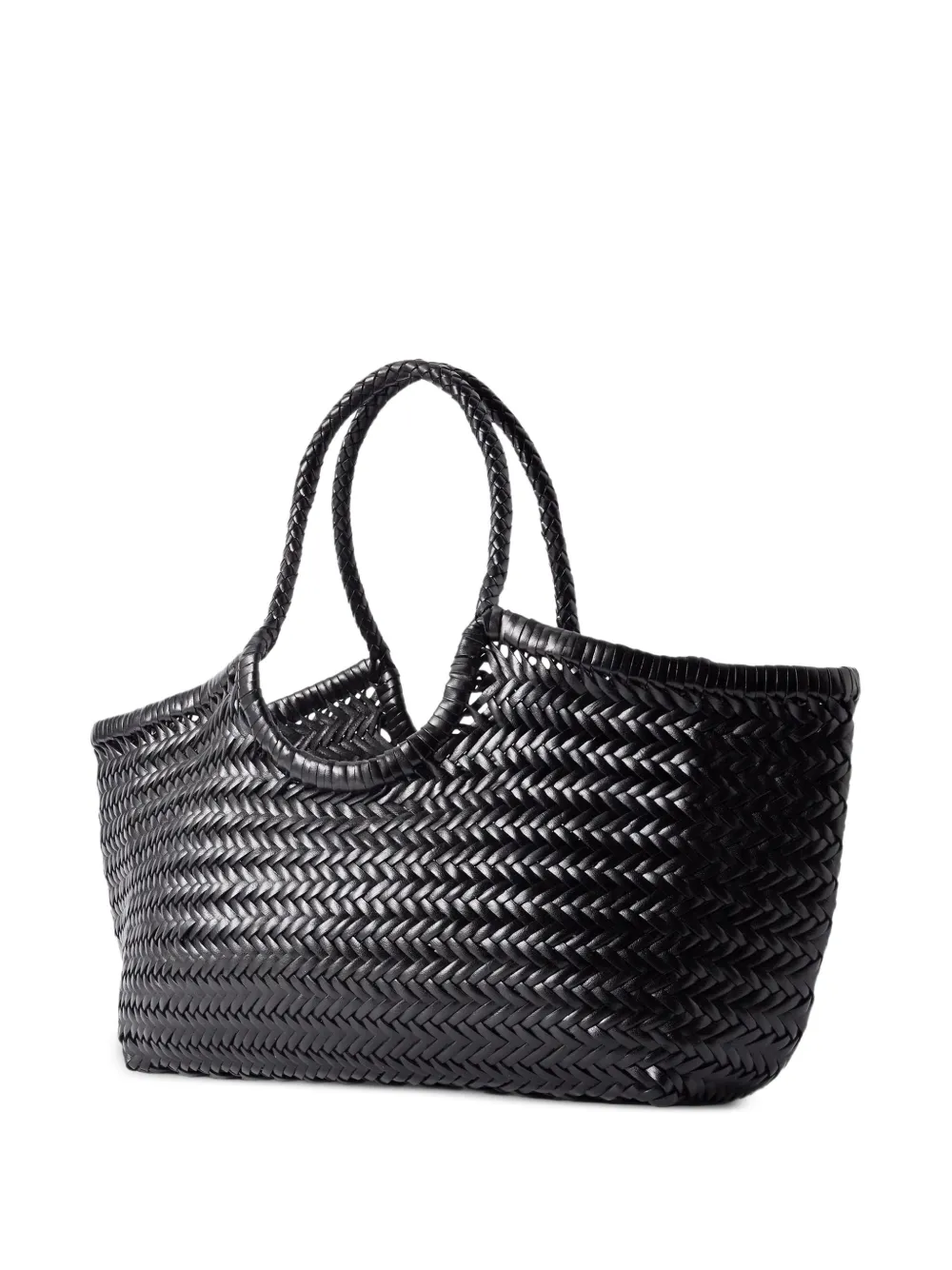 DRAGON DIFFUSION Big Nantucket handwoven tote bag - Zwart