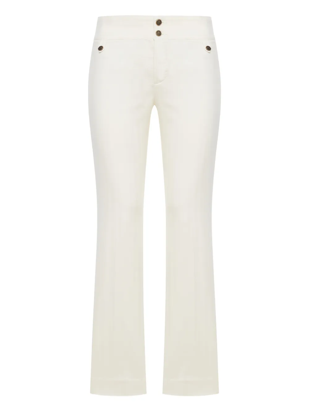 ETRO button-detail trousers - Nude
