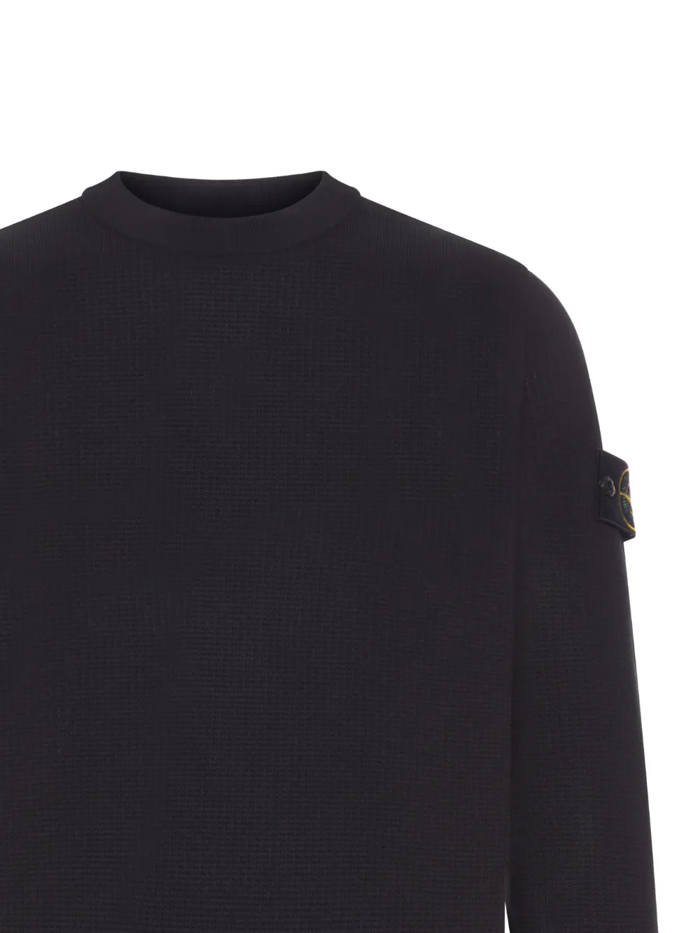 Stone Island Compass-badge crew-neck sweater - Zwart