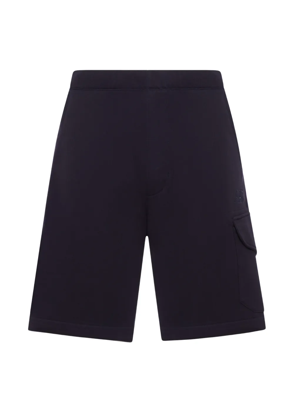 C.P. Company Diagonal Raised fleece cargo sweater Blauw