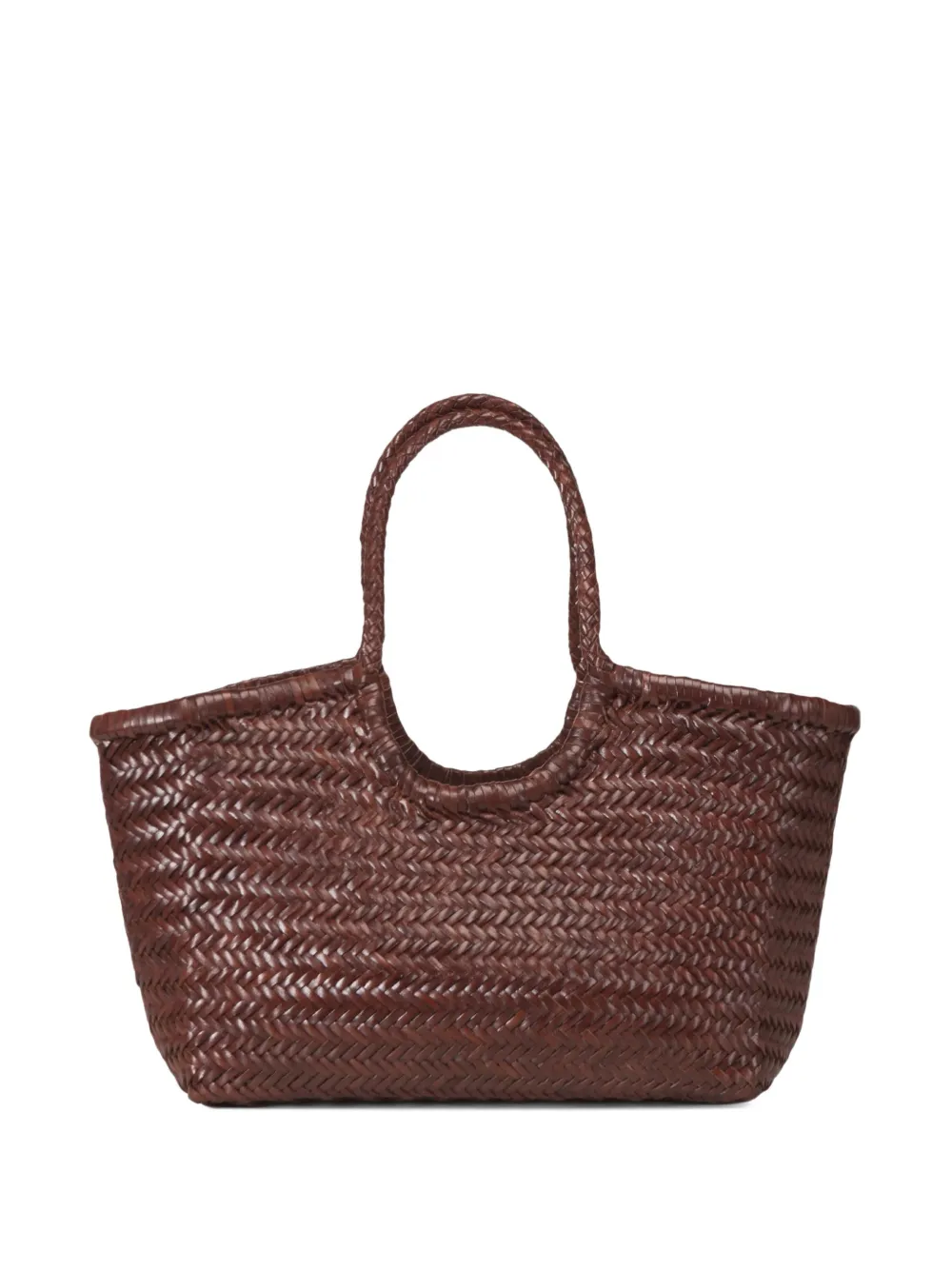 DRAGON DIFFUSION Nantucket Big handwoven tote bag - Marrone