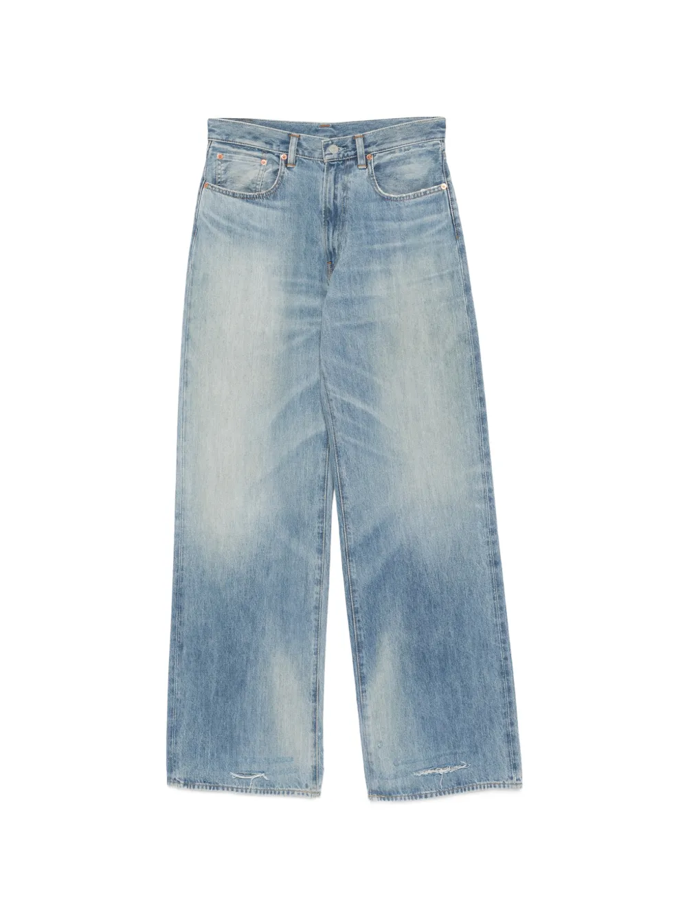 Denimist frayed cotton jeans - Blu