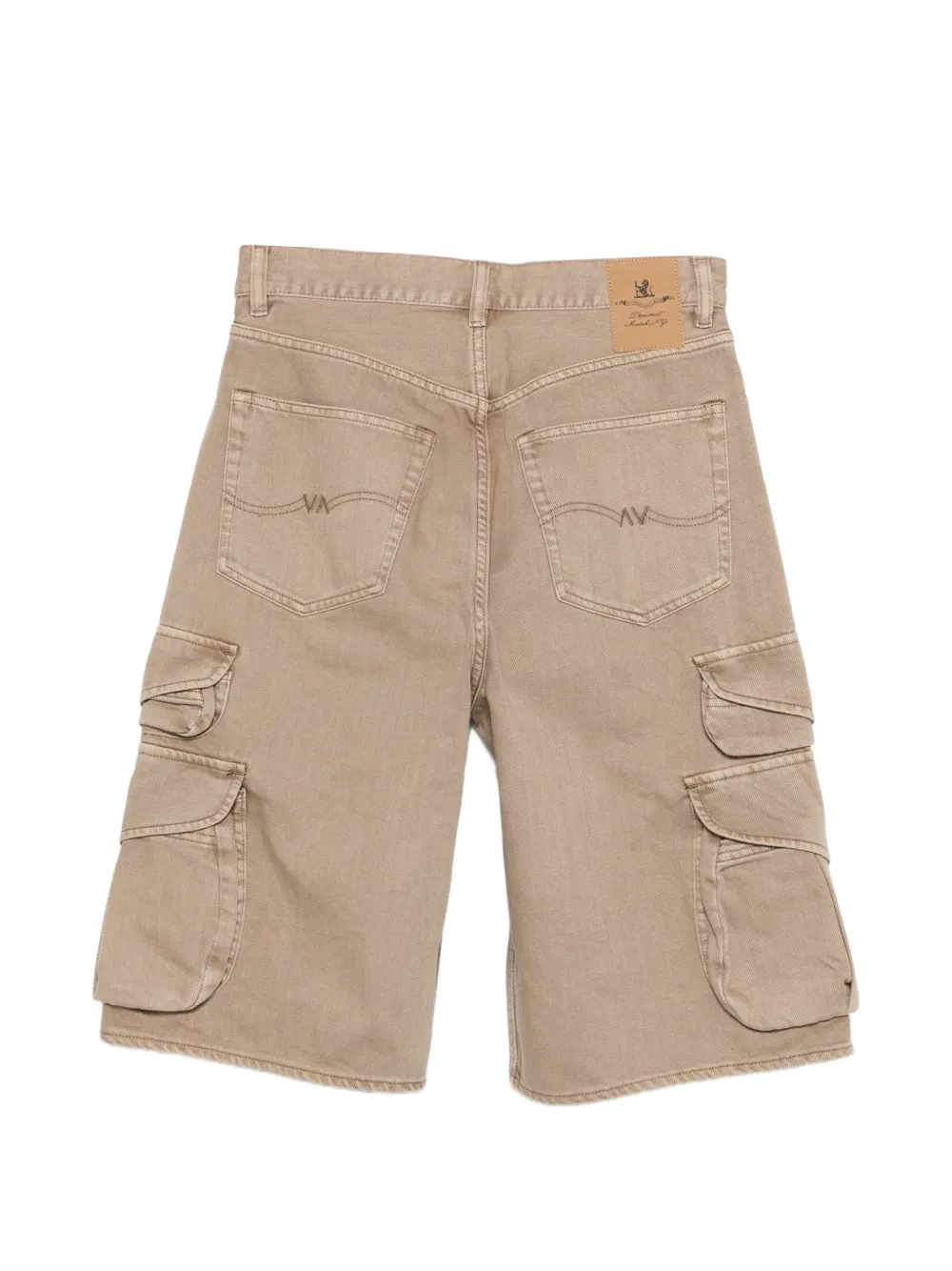  Denimist Cargo Pleated Shorts - Neutrals 