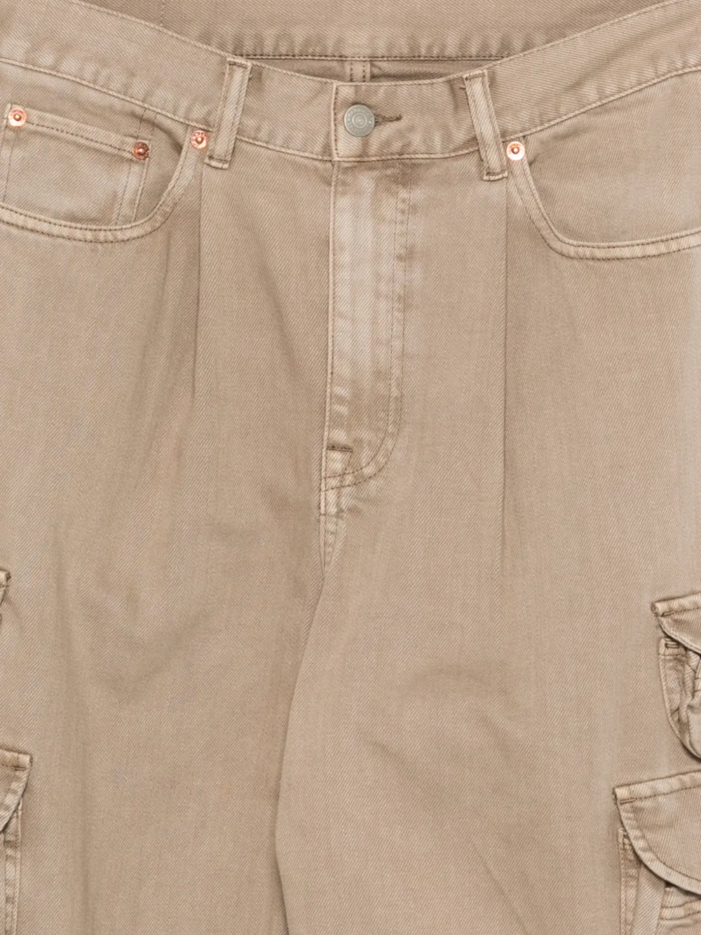  Denimist Cargo Pleated Shorts - Neutrals 