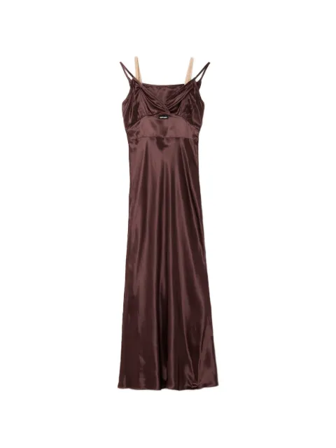 Miu Miu long satin dress